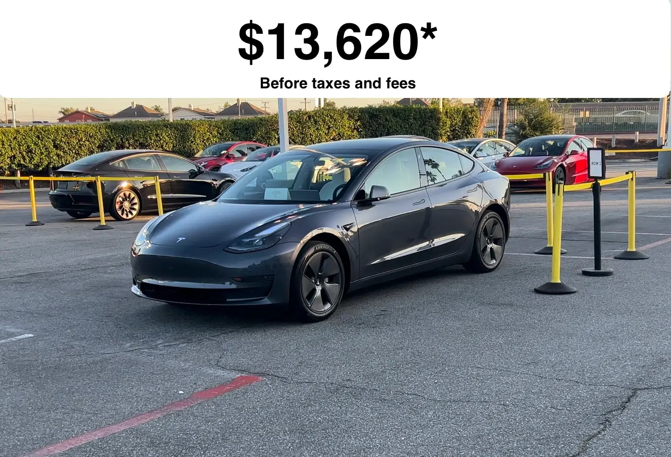 Tesla Model 3 Now Available for Under $14000